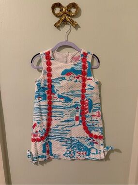 Lilly Pulitzer Girls Watch Out Dress Lighthouse Shift Dress